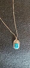 Collana e Ciondolo Scarabeo in Argento 925 Fatto a Mano