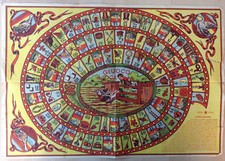 Gioco vintage - Giuoco dell'Oca Marca Stella - anni '20 - RARO