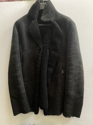 Gucci shearling suede leather - gucci,