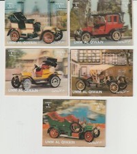 1972 UMM AL QIWAIN AUTO ANTICHE 5 VAL. IN 3D MF120006