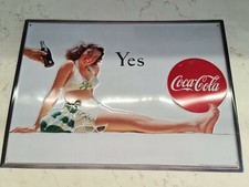 QUADRO TARGA INSEGNA COCA COLA