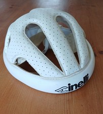 Cinelli White Leather Helmet