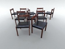 Set di 10 Sedie – Legno e