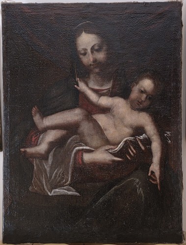 Antico dipinto olio - dipinto,