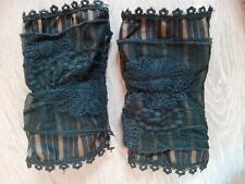 Polsino Donna Sexy Pizzo Steampunk Carnival Costume Vestito Polso 