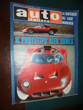 AUTO ITALIANA n.11 - 1967 Prova Fiat Dino Opel Commodore Lancia Fulvia - Alfa 33