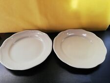 Richard Ginori 2 piatti piani cm.20,5 vintage porcellana bianca numerati 