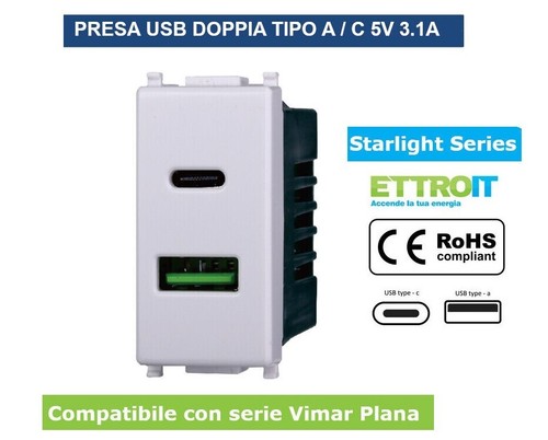 Presa usb con connettore - connettore, tipo