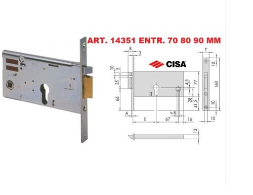 Cisa 14351 serratura - 14351,