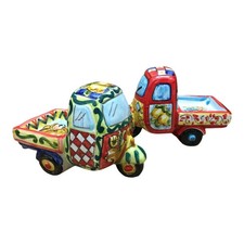 Moto Ape in ceramica di