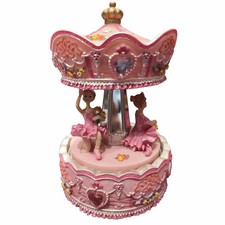 Giostra Carillon Rosa con ballerine 16,5cm