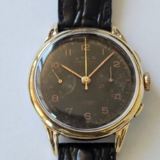 LYLO-CHRONOGRAPHE SUISSE-ANNI 50-VENUS 188-OVERSIZE (37 MM)-ANSE SAGOMATE-RARO