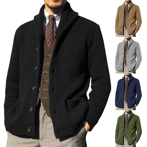 Giacca uomo cardigan maglione