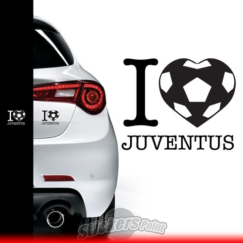 Adesivo love juventus - adesivo,