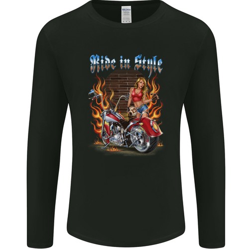 Biker ride stile chopper - ride, in