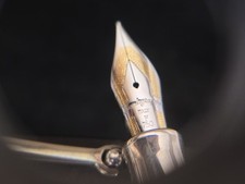 Very Rare Montegrappa Z300 Fountain Pen - Gray/Black Marble - 1970 stilografica