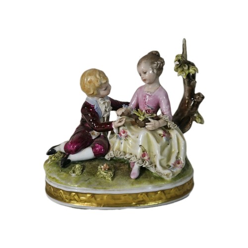 Antica figura capodimonte - figura,