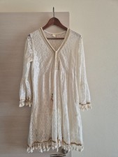 abito bianco midi stile Bohho Be live Made in Italy nuovo Taglia M,L in pizzo