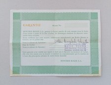 ROLEX Guarantee Warranty Paper Booklet (Uwritten) - Anni '60 '70