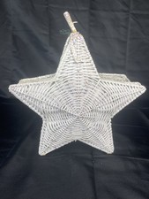 Cesto stella vimini bianco