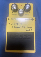 BOSS SD-1 Super OverDrive Pedale per chitarra Vintage MIJ 1981 Japan NEC C4558C