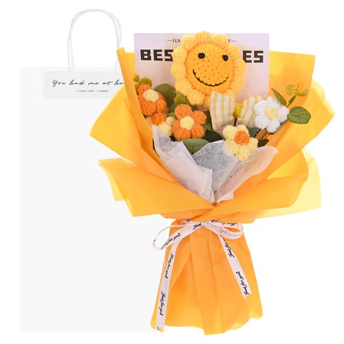 Mazzo uncinetto girasoli - , con