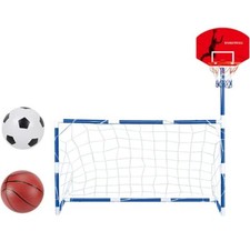 Canestro da basket con rete da calcio, pratica porta da calcio tabello Art.94942