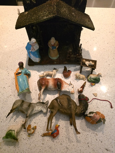 Set natività italia vintage - natività,