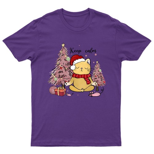 Shirt gatto natalizio keep - t-shirt,