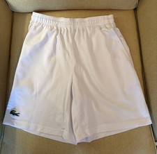 Lacoste Sport Pantaloncini da Tennis Uomo - Bianco - Large (Taglia 4)