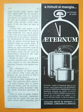 Pubblicita'Advertising Werbung Vintage AETERNUM pentole pressione 1966  (B4)