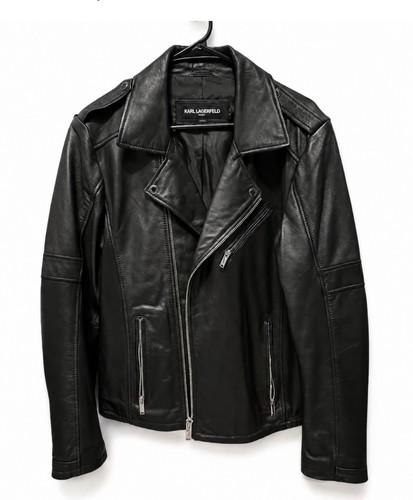 Giacca biker pelle uomo karl - uomo,