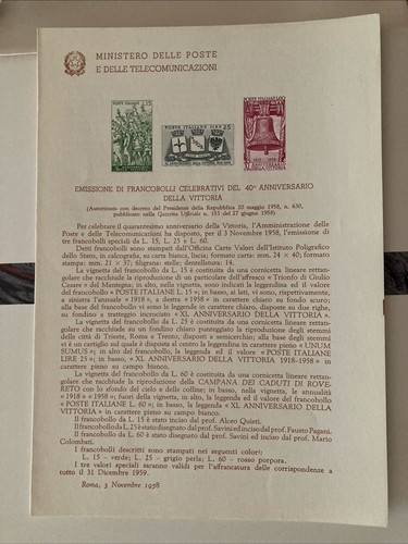Italia 1958 bollettino - italia, 49