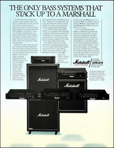 Marshall unicord bass amp - bass,