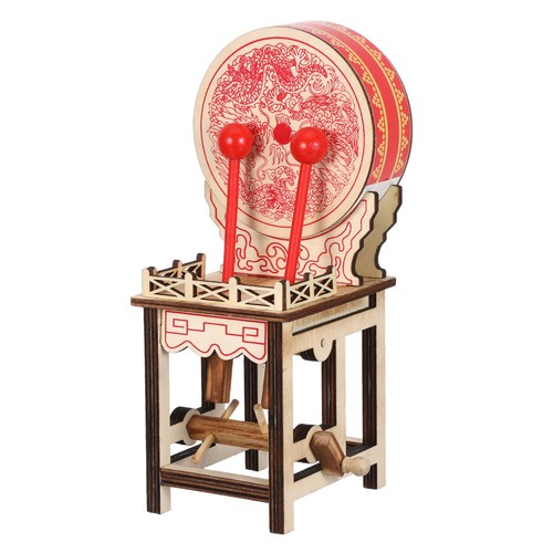Tamburo legno stile cinese - in,