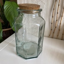 Vintage thick glass octagon - thick,