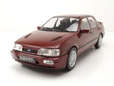 Modellino auto Ford Sierra Cosworth 4x4 1990 rosso scuro metallizzato 1:18 MCG