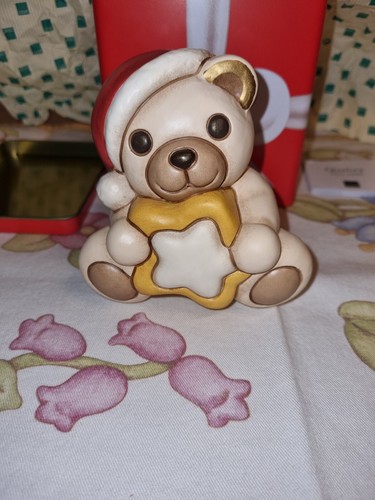 Thun teddy con stella natale - teddy,