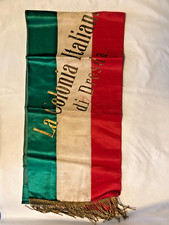 grande drappo  TRICOLORE La colonia italiana di DRESDA