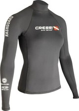 Cressi Dive Center Lady Rash Guard Short/SL - Protettivo Manica Corta Nero M/3 (40)