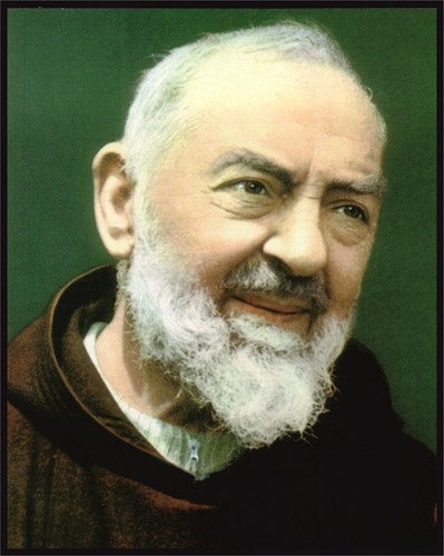 Quadro moderno padre pio 30x38 - padre,