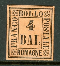 Italia 1859 Romagna 4¢ Fawn