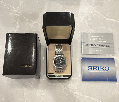 Seiko chronograph quartz alarm - chronograph,