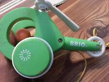 GIOCATTOLO VINTAGE IN LEGNO DELLA BRIO ELICOTTERO IN OTTIMO STATO DIM. 18X11