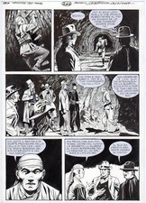 MAURIZIO DOTTI - TAVOLA ORIGINALE TEX - 'PANICO A TEATRO'