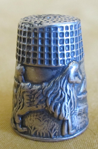 Antico ditale argento 800 - in,