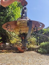 Lampadario In Ferro E Vetro