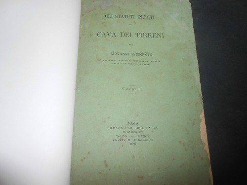 1886 abignente gli - 1886, statuti