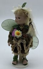 Fata Della Foresta Bambola In Porcellana Fatina Folletto Vintage Altezza 17 Cm