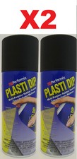 KIT 2 SPRAY PLASTIDIP NERO Opaco PLASTI DIP Pellicola Spray Removibile Wrapping